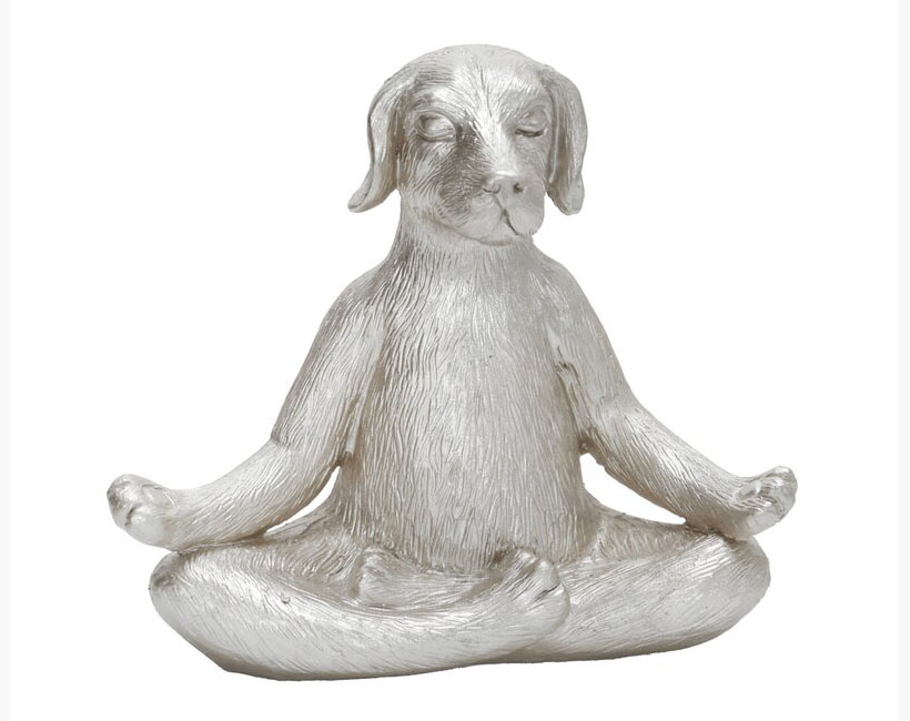 Andover Mills Salter Yoga Dog Figurine