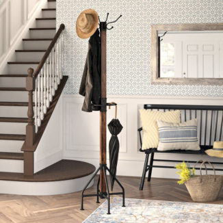 Vintage Style Beachcrest Home Nala Coat Rack Looks Perfect for Modern Farmhouses