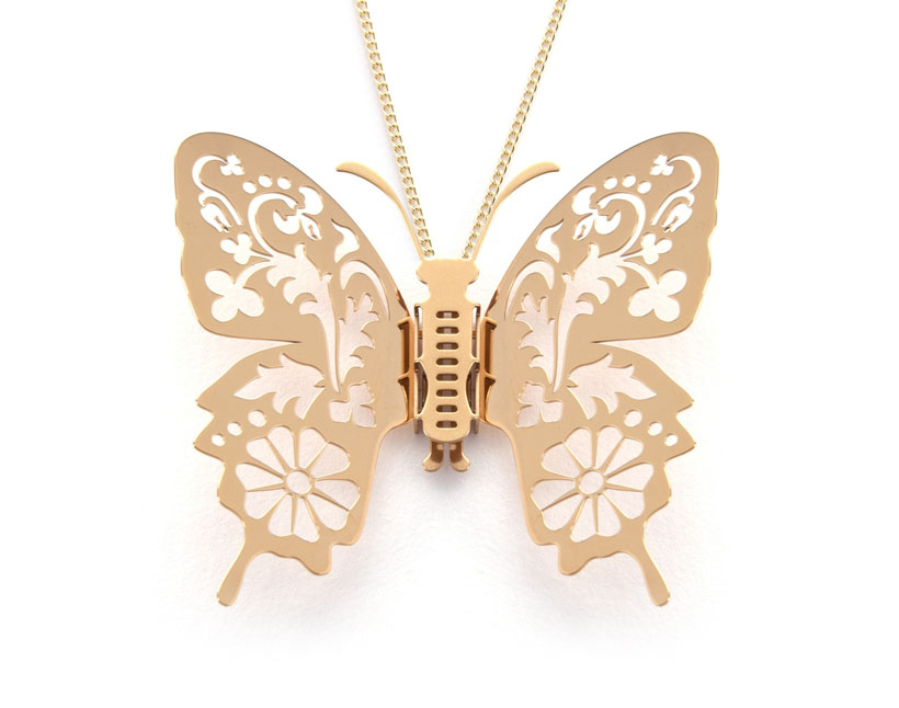 Butterfly Sheet Steel Jewelry by Magi Steel