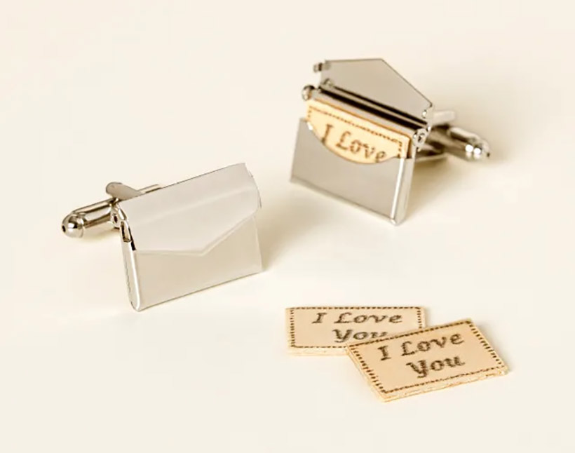 Custom Love Letter Cufflinks