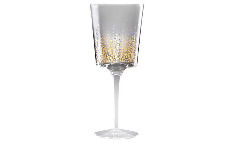 Elegant Fitz and Floyd Gold Luster White Wine Glass to Impress Your Guests