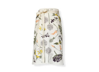 Flowering Veggies Bistro Kitchen Apron Looks Just as Lovely in The Garden