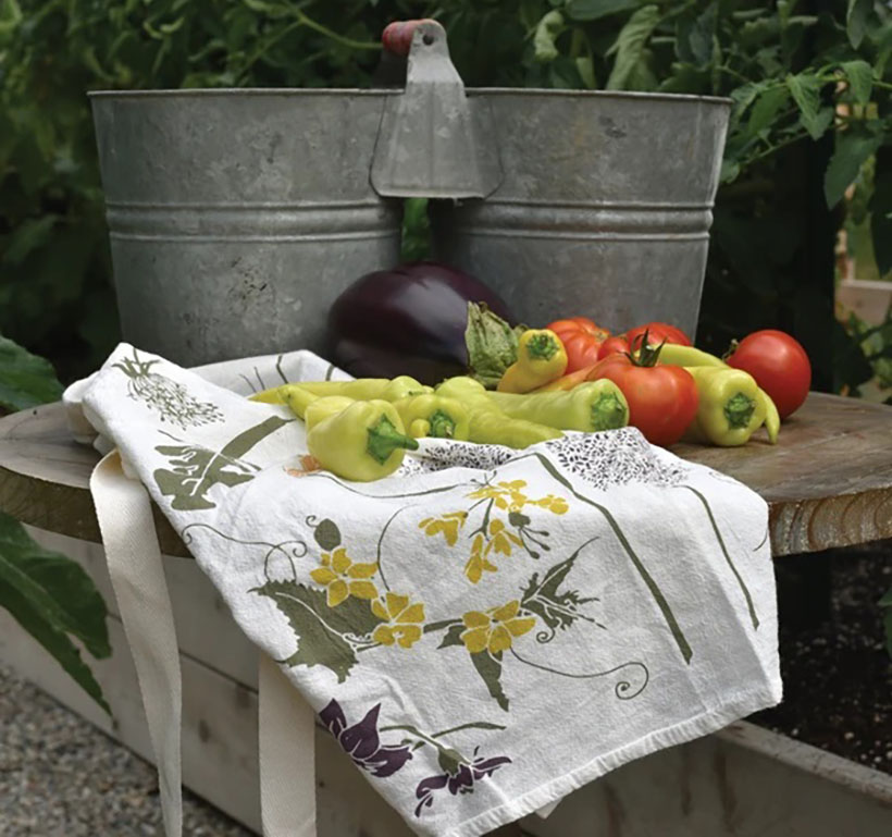 Flowering Veggies Bistro Apron