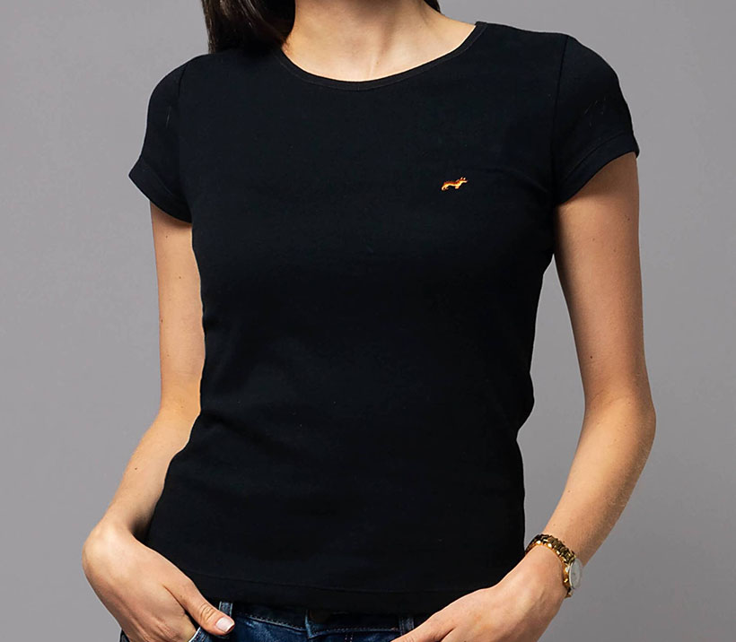 The Frenchie Co. Women Anti-Bacterial T-Shirt is Infused with Copper to Kill Viruses and Bacteria