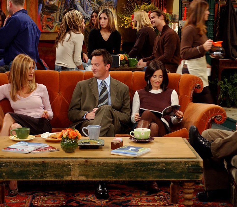 Friends Official Central Perk Life Replica Sofa from World's Favorite Sitcom