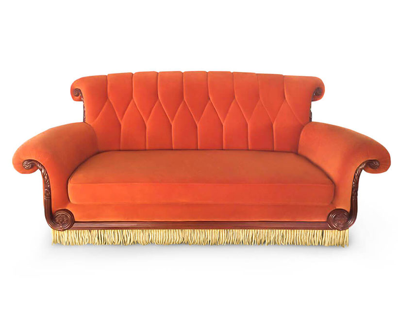 Friends Official Central Perk Life Replica Sofa from World's Favorite Sitcom