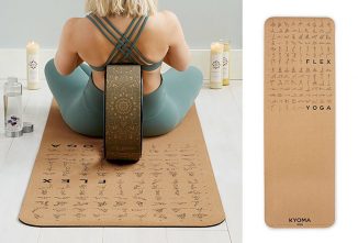 Lightweight Instructional Cork Yoga Mat for Your Custom Yoga Practices at Home