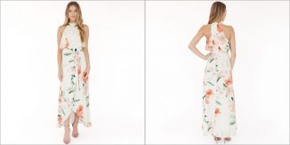 Jayne Dress Kiss Mix Features Soft Floral Print and Feminine Style