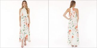 Jayne Dress Kiss Mix Features Soft Floral Print and Feminine Style
