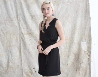 Casual Yet Elegant Little Black Shirt Dress from Mason & Belle