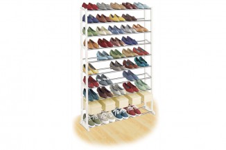 Lynk 50 Pair Shoe Rack Organizes Your Shoes Collection Neatly