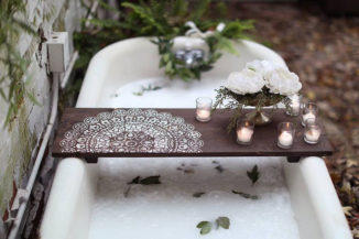 MANDALA CADDY – Beautiful Bath Tub Tray