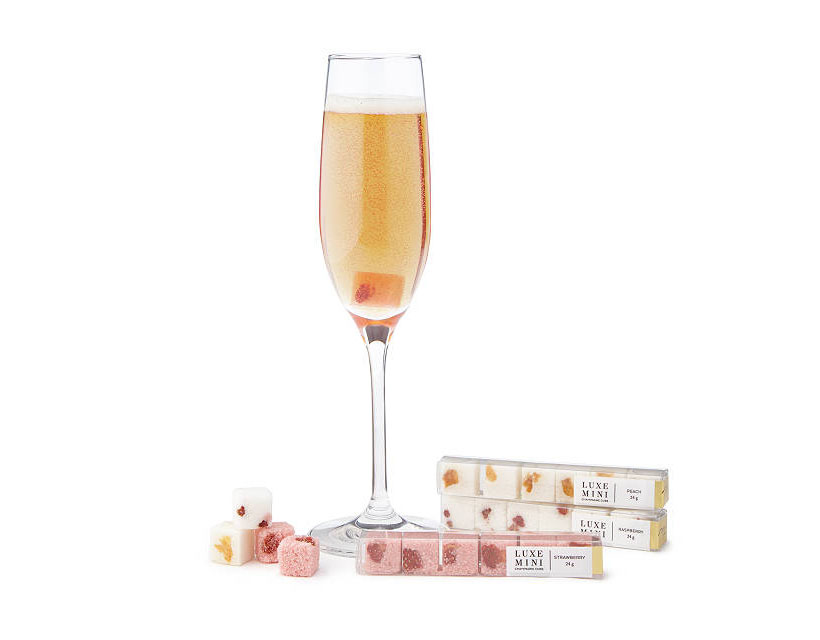 Minute Mimosa Sugar Cube Trio Creates Instant Mimosa Cocktail from Your Champagne
