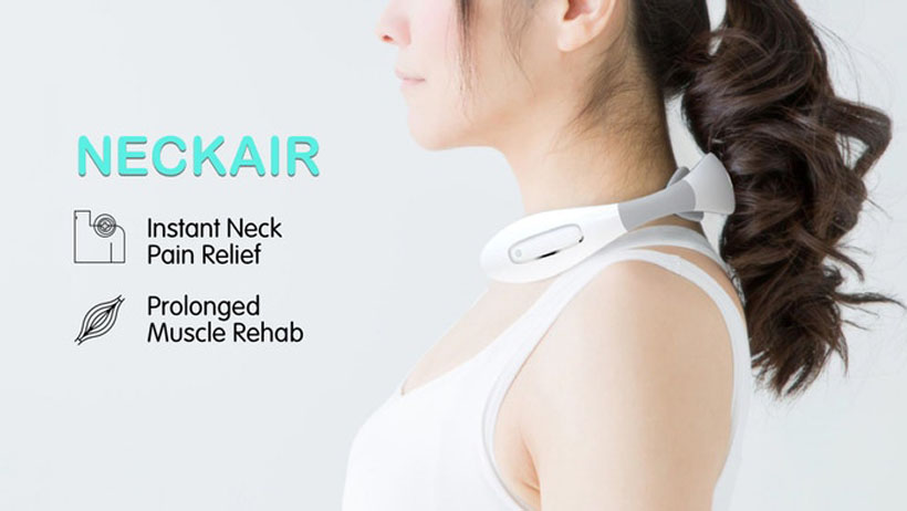 NeckAir - Portable Neck Massager and Warmer in One to Relieve Neck Stiffness and Pain