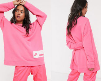 Comfortable Nike Super Oversized Pink Sweatshirt – Relax and Roomy