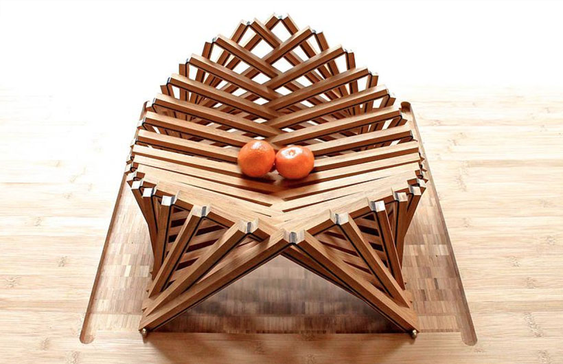 Rising Shell Wooden Fruit Bowl by Robert van Embricqs