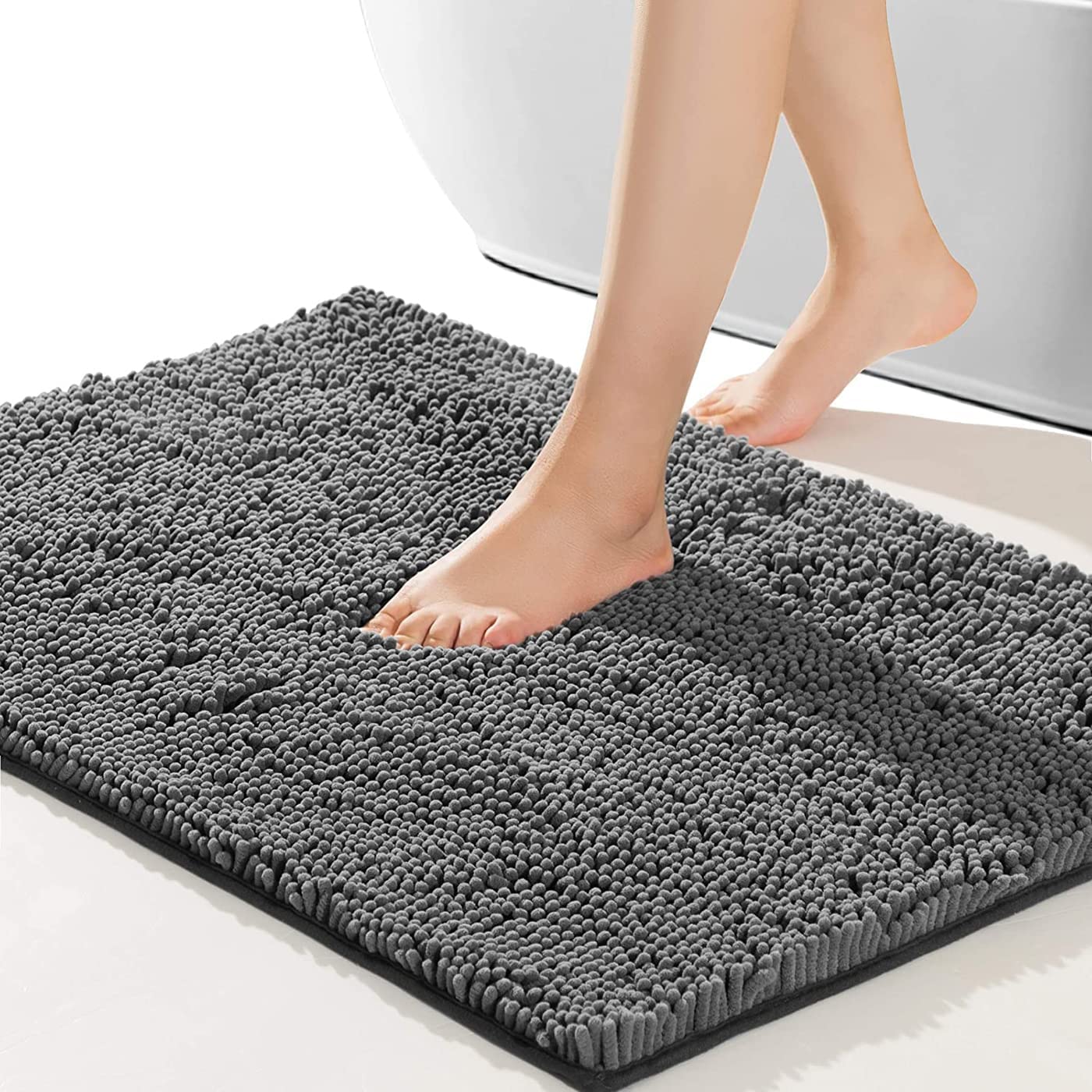 SONORO KATE Thick, Non-Slip Bath Mat Makes Your Feet Sinking into Softness