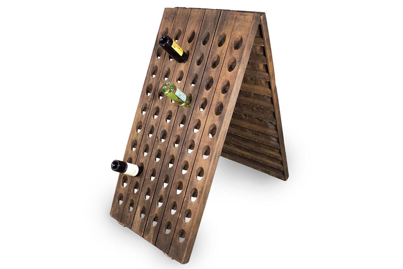 Vintage Riddling Wine Rack